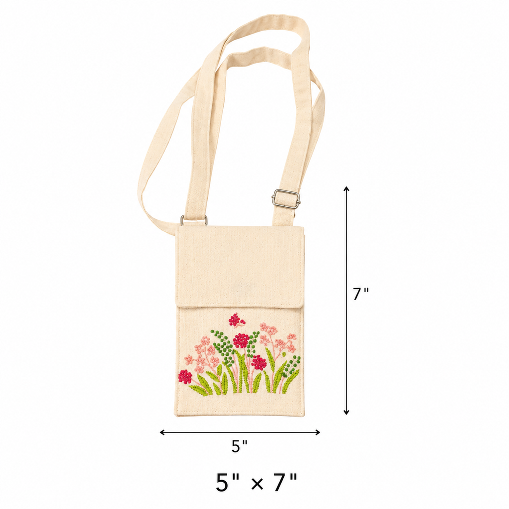 Embroidered Potli Style Mobile Pouch