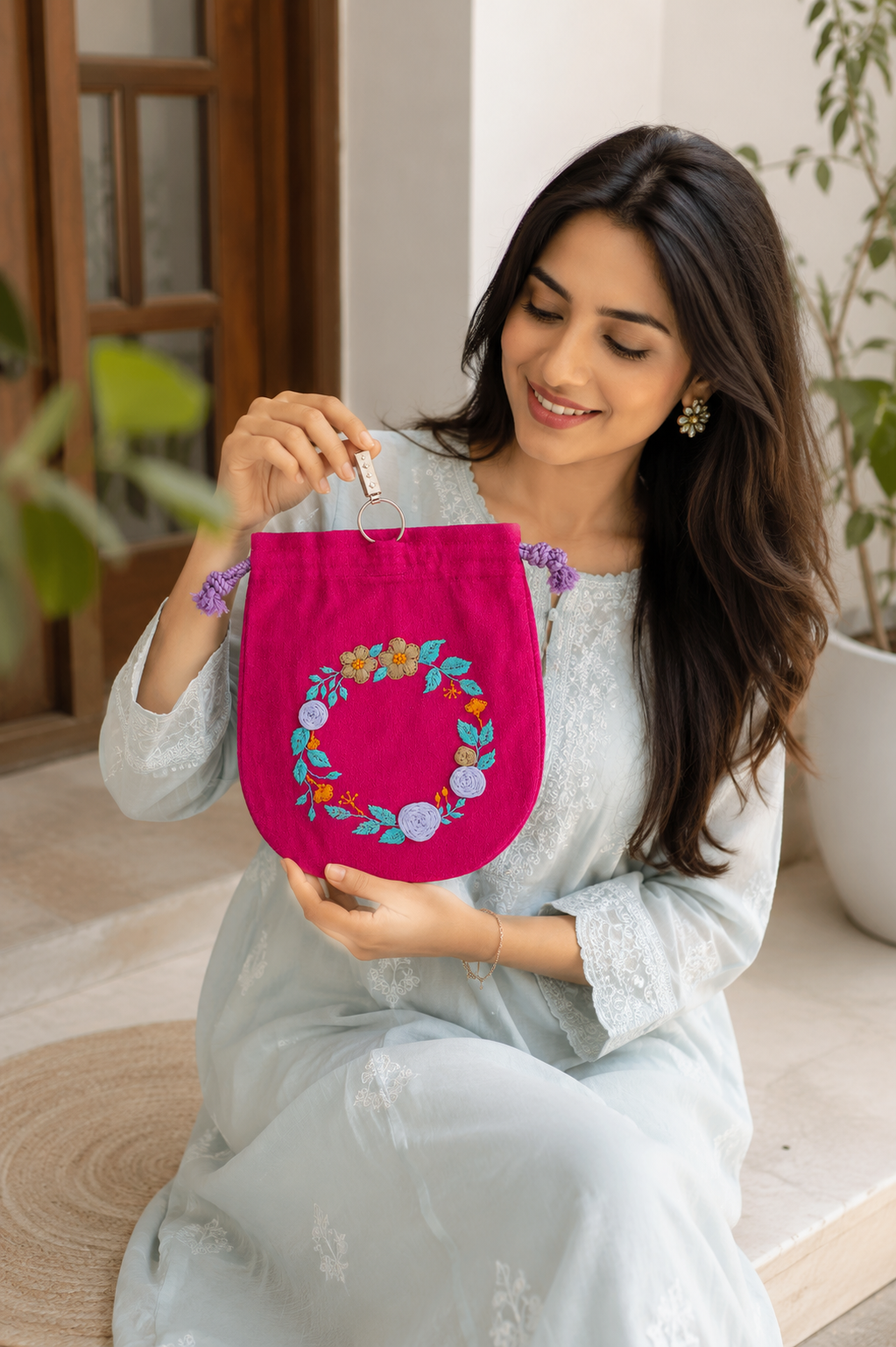 Cotton Potli Bag For Mehndi Night