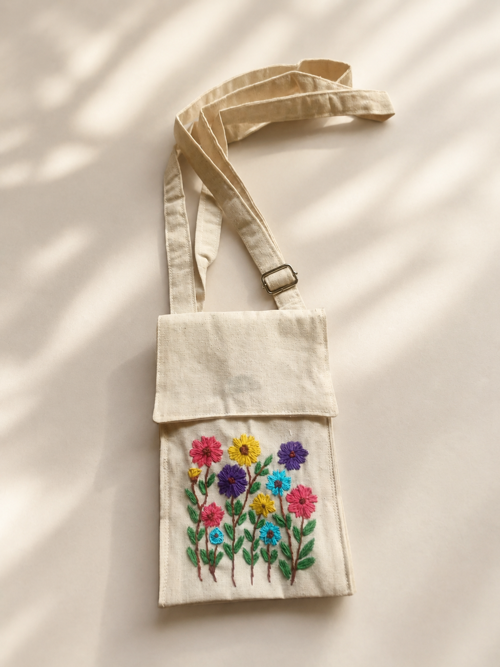 Handmade Embroidery Mobile Pouch For Women