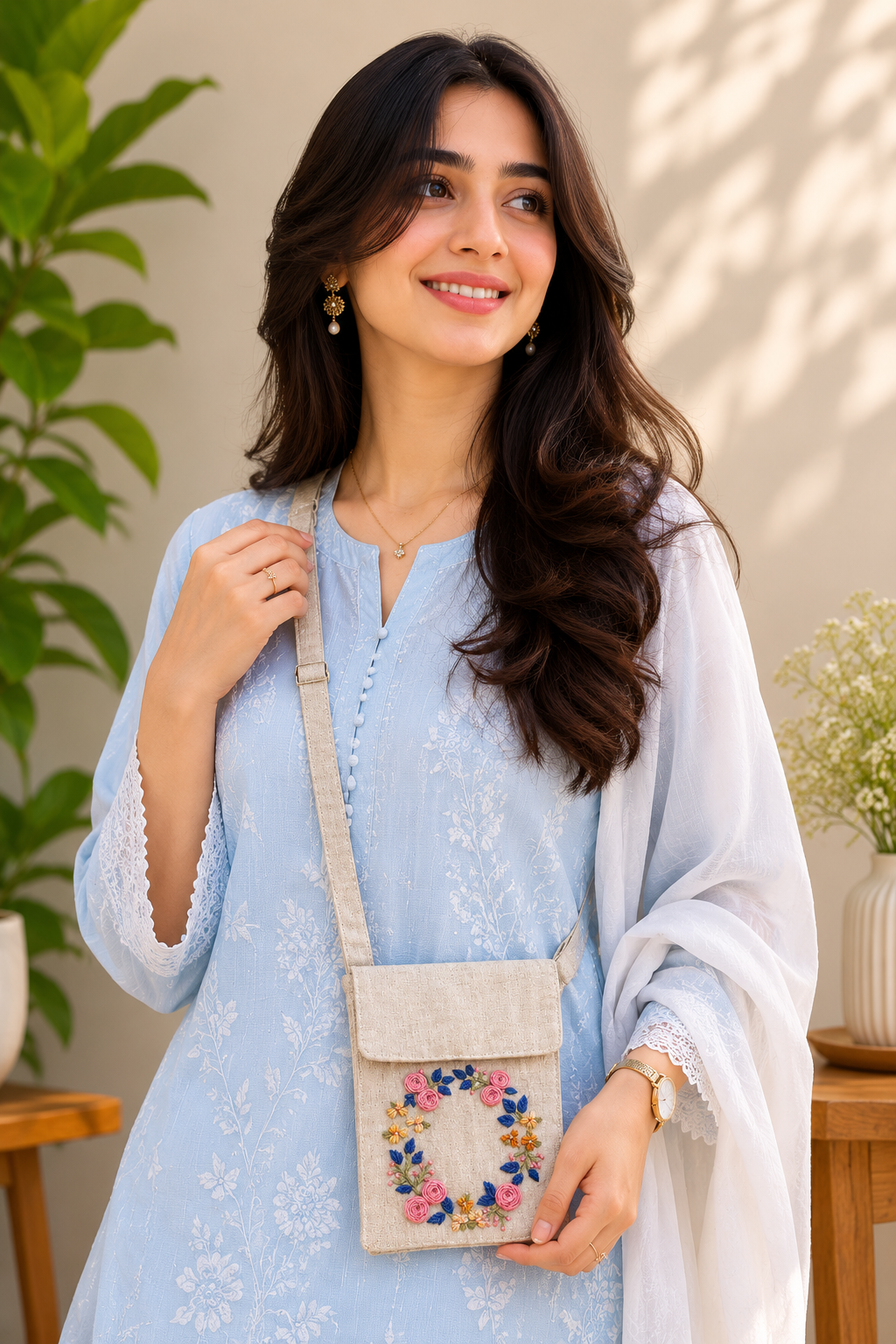 Embroidered Phone Pouch | Embroidered Mobile Cover