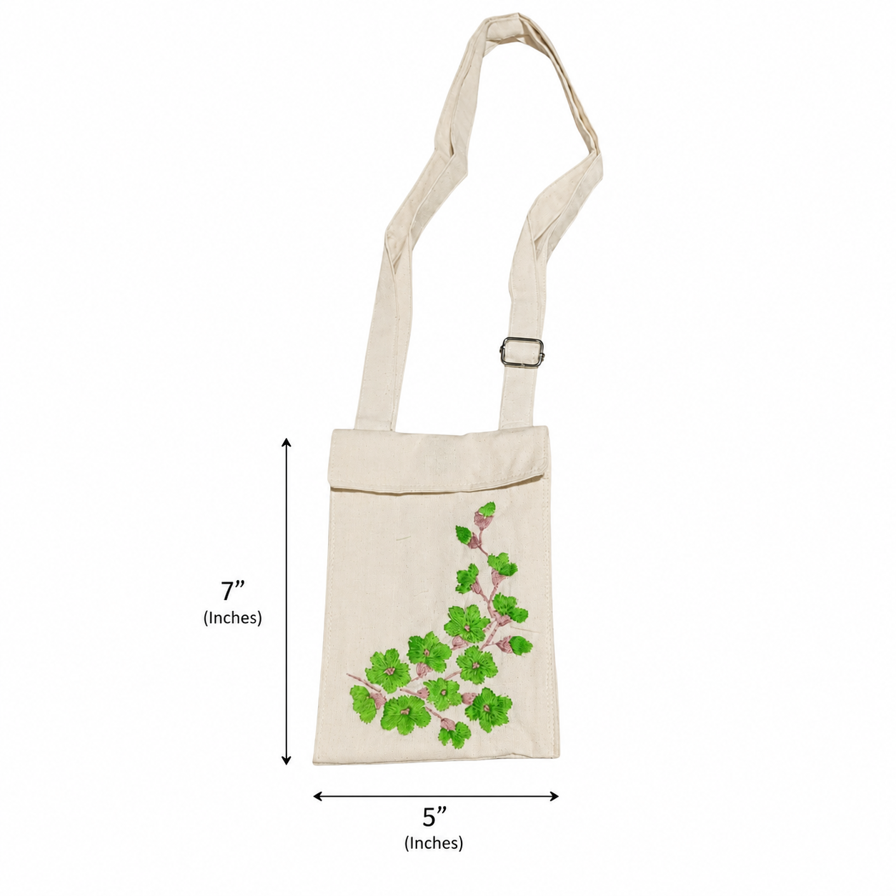 Hand Embroidered Phone Bag