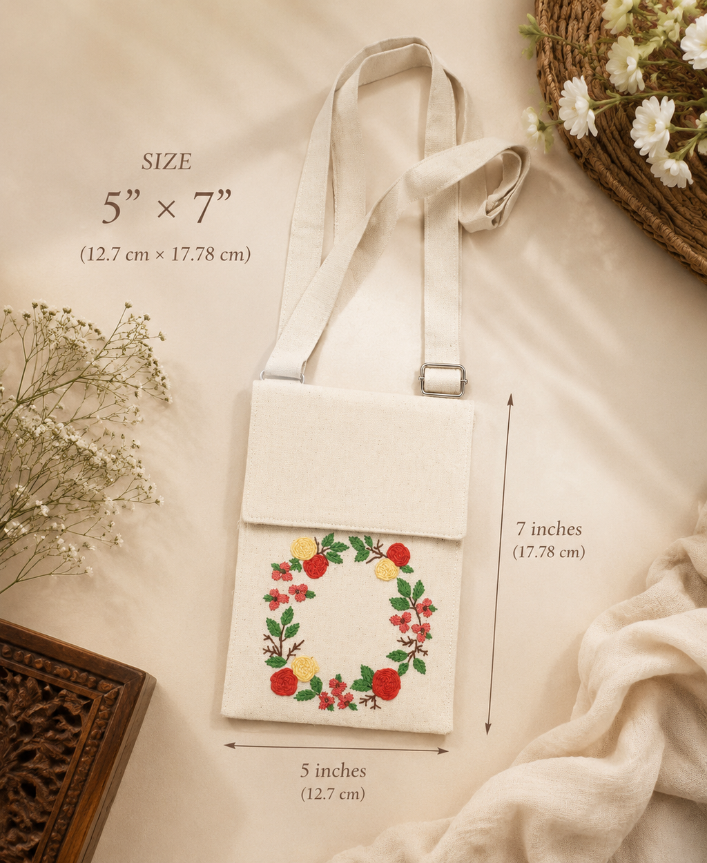 Handmade Mobile Pouch For Girls