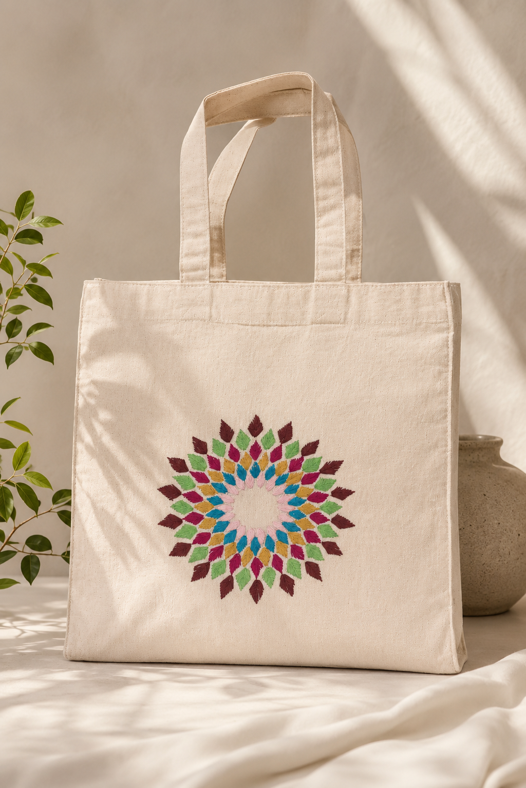 Tote Bag for Women Handmade and Embroidered