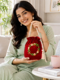 Handmade Velvet Based Motiwala Batwa