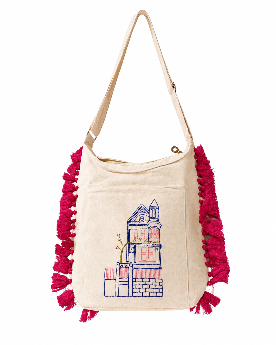 Khadi Jhola Bag | Hand Embroidered Cotton