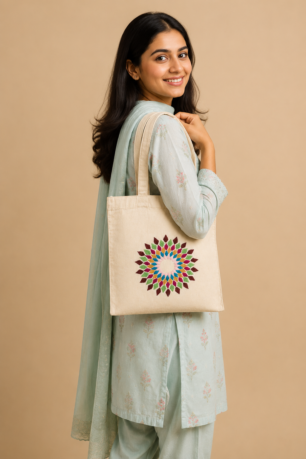 Tote Bag for Women Handmade and Embroidered