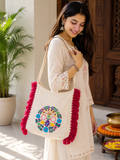 Cotton Travel Jhola Bag Women