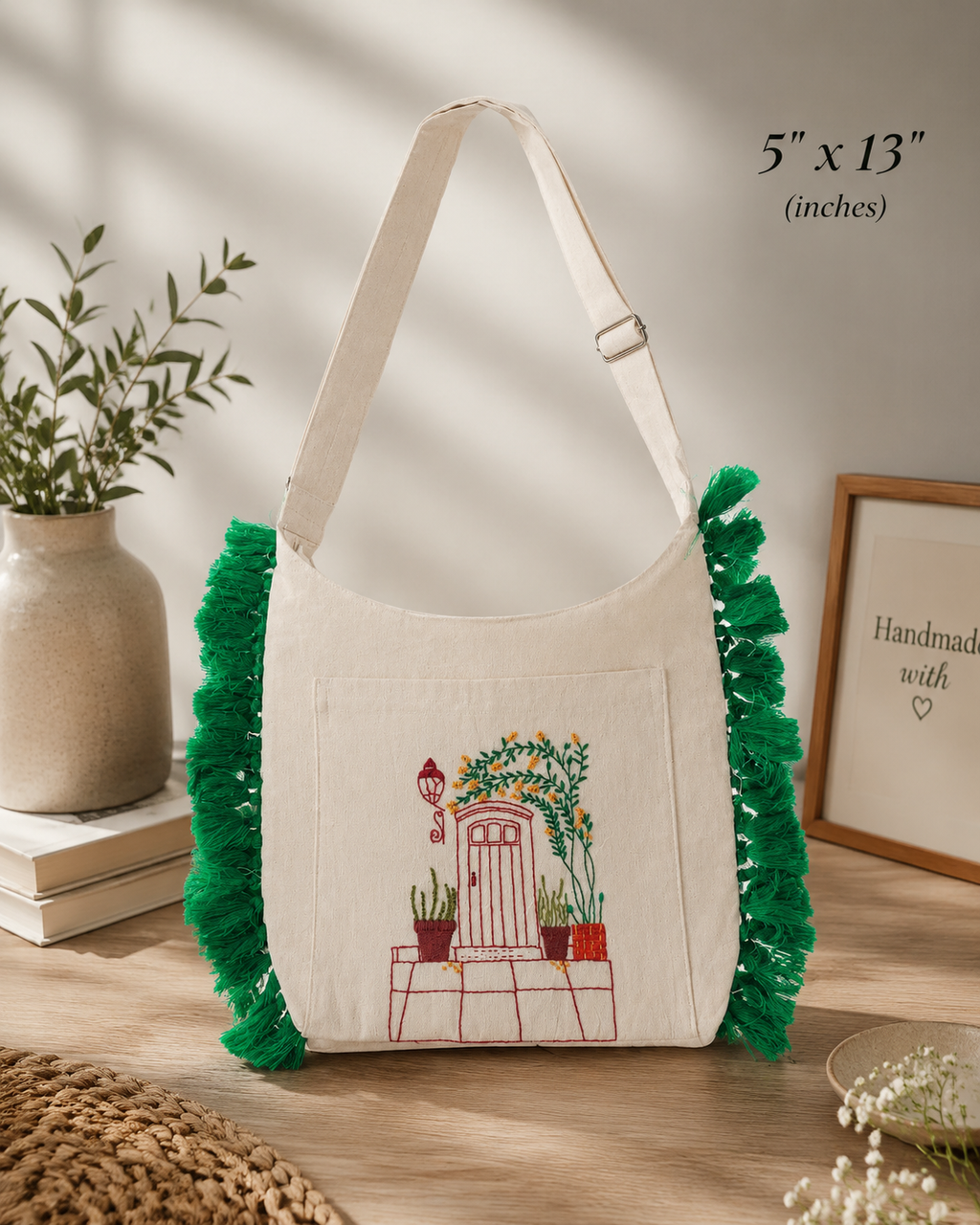 Cotton Jhola Bag For School Moms