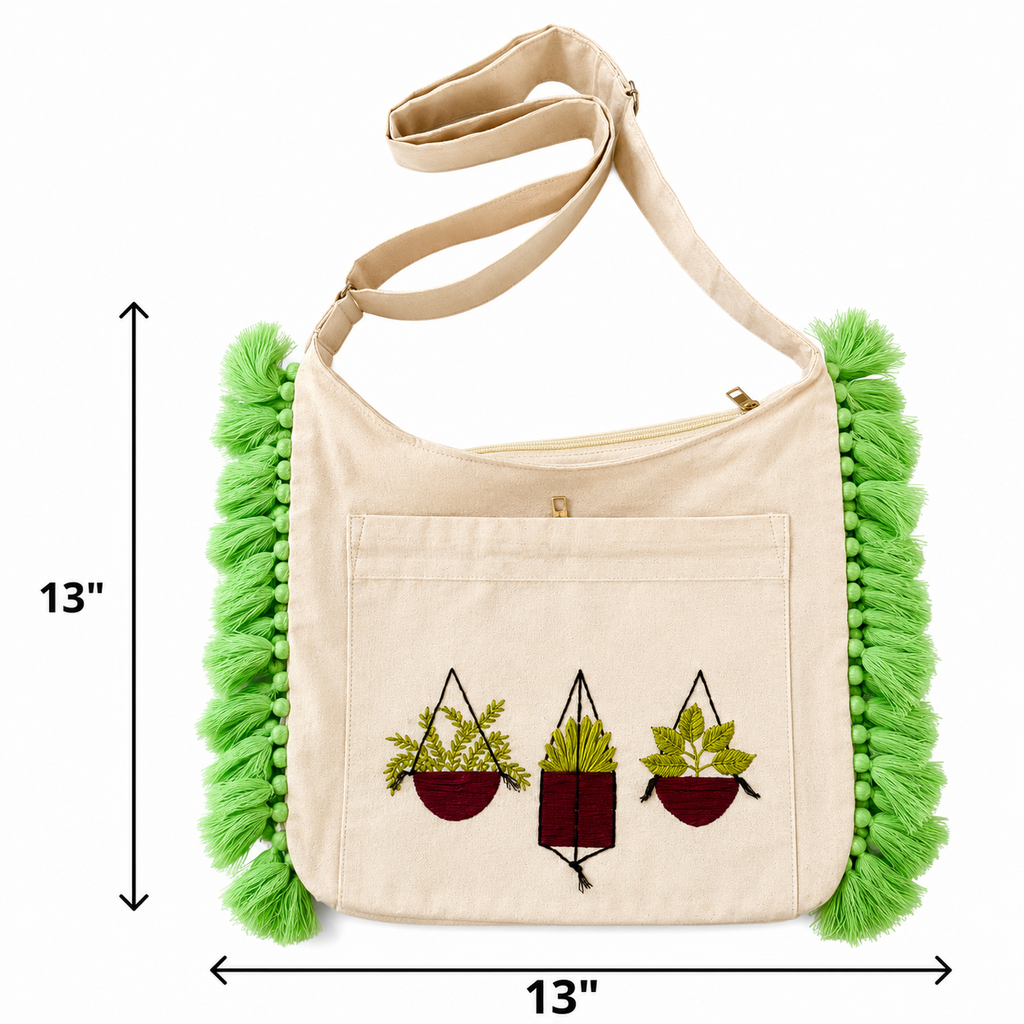 Simple Cotton Jhola Bag Ladies